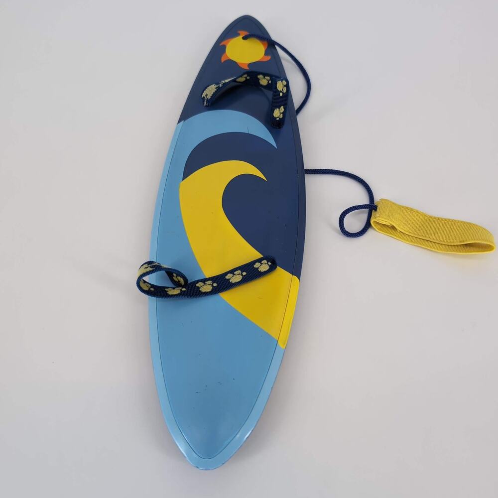 Build A Bear Workshop Blue & Yellow Catch A Wave 13" Surfboard with Strap - GUC - Picture 3 of 10